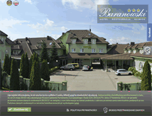 Tablet Screenshot of hotelbaranowski.pl